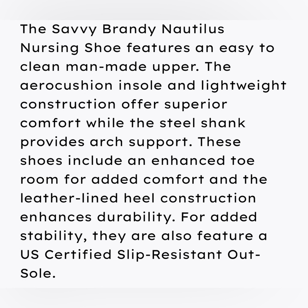 Savvy Brandy Nursing Shoe - Nautilus - Picture 16 of 16